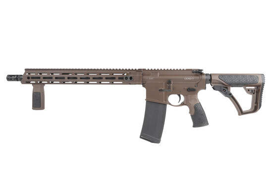 The Daniel Defense DDM4 for sale comes with a vertical fore grip and 30 round magazine